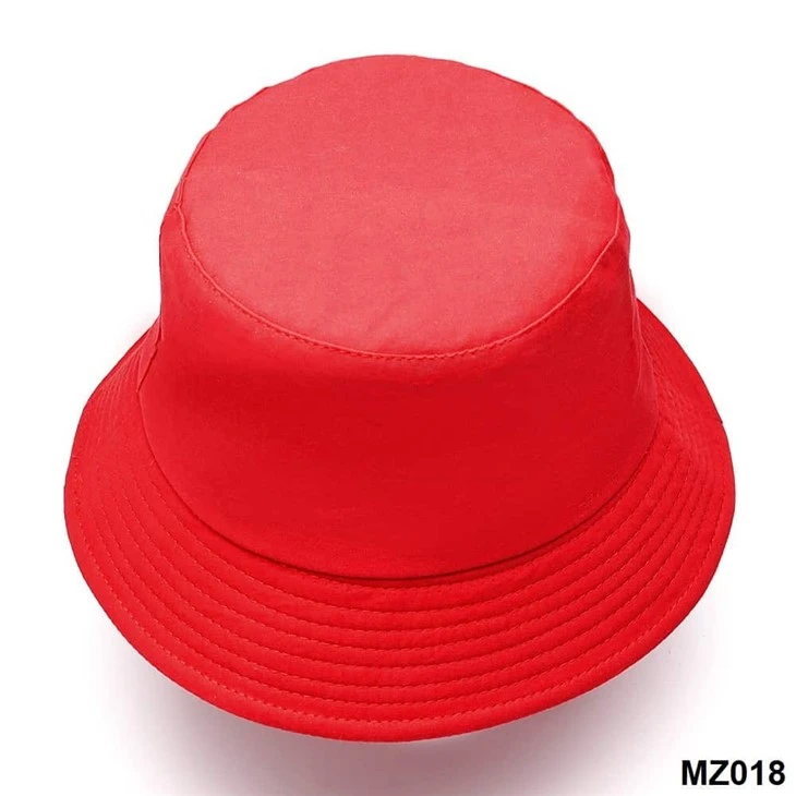 Custom Plain Color Bucket Hats - Red, Pink, White