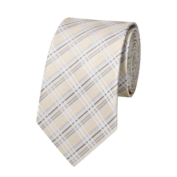YiLi Blue And Brown Striped Silk Tie - Sustainable Stripes